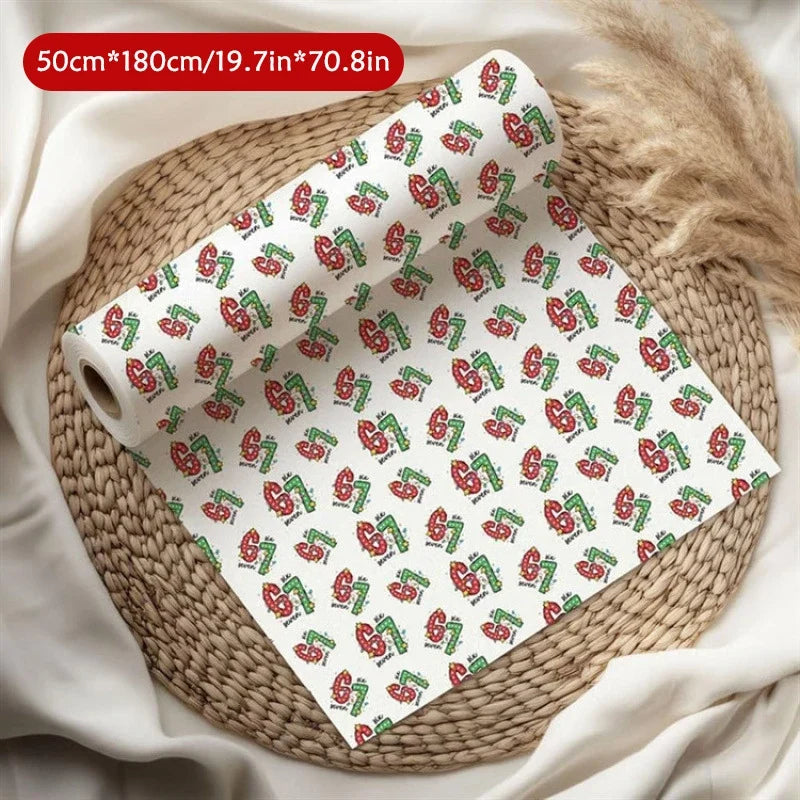Kids' Christmas Wrapping Paper – Fun Santa Print Gift Wrap