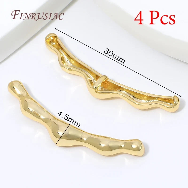 18K Gold Plated Zircon Spacer Beads – Brass DIY Jewelry Findings