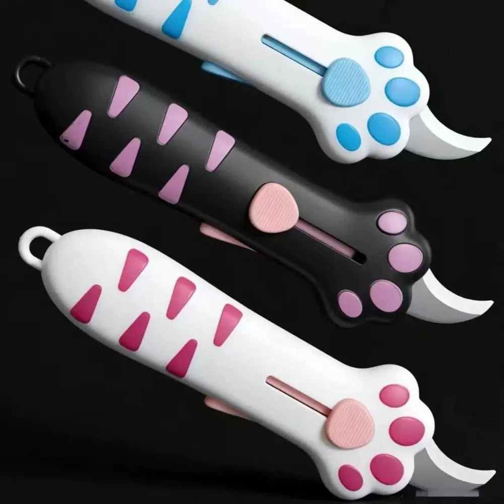 Cat Paw Box Cutter – Cute Portable Paper Cutting Tool