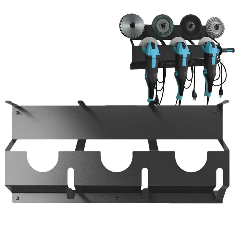 Wall Mount Angle Grinder Holder & Storage Rack | 3 Grinders