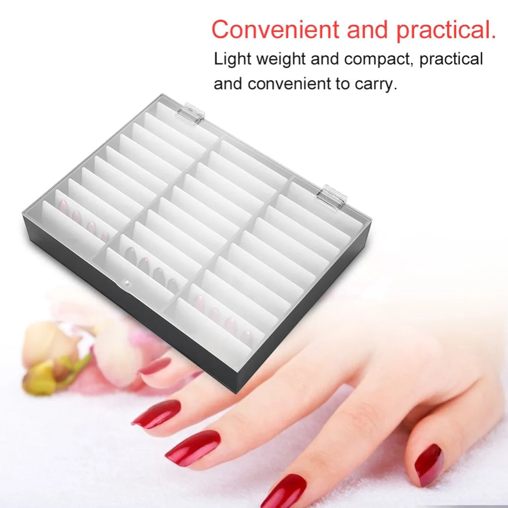 Nail Art Storage Box Multi-Slot Display Case | Press On Nails