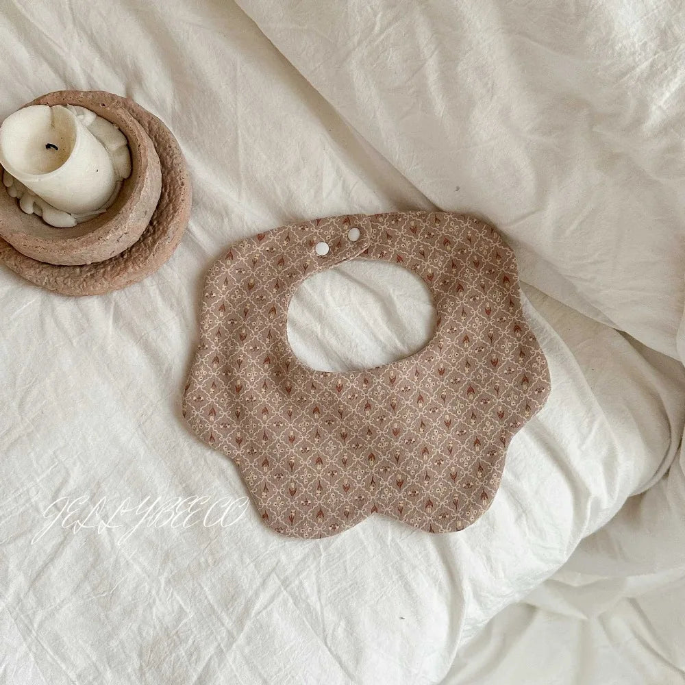 Pure Cotton Baby Bibs – Soft Reversible Double-Sided Drool Bib