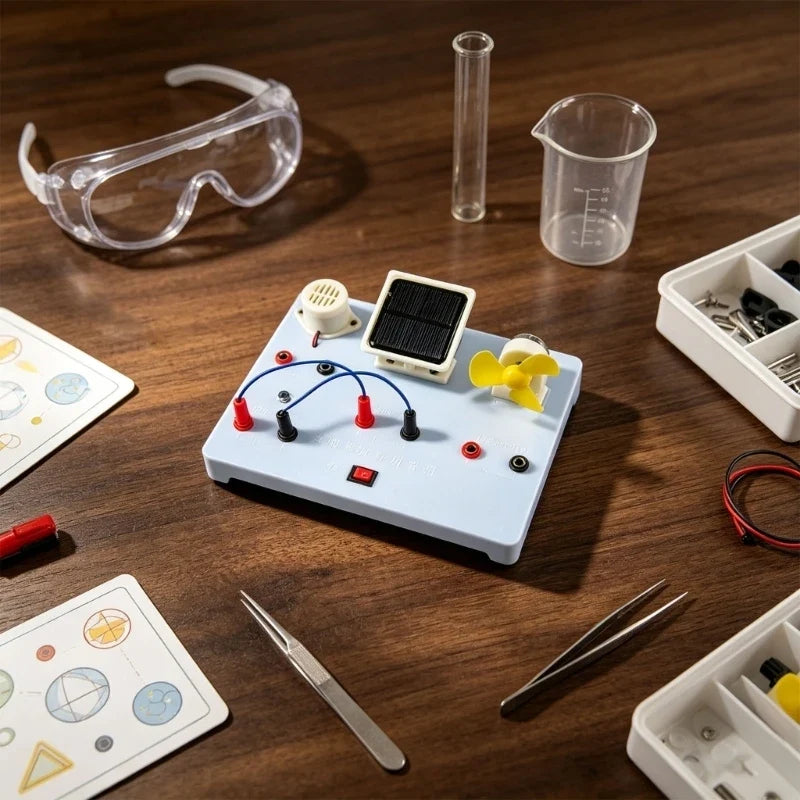 Solar Energy Teaching Board – Circuit Kit with Lamp, Buzzer & Motor