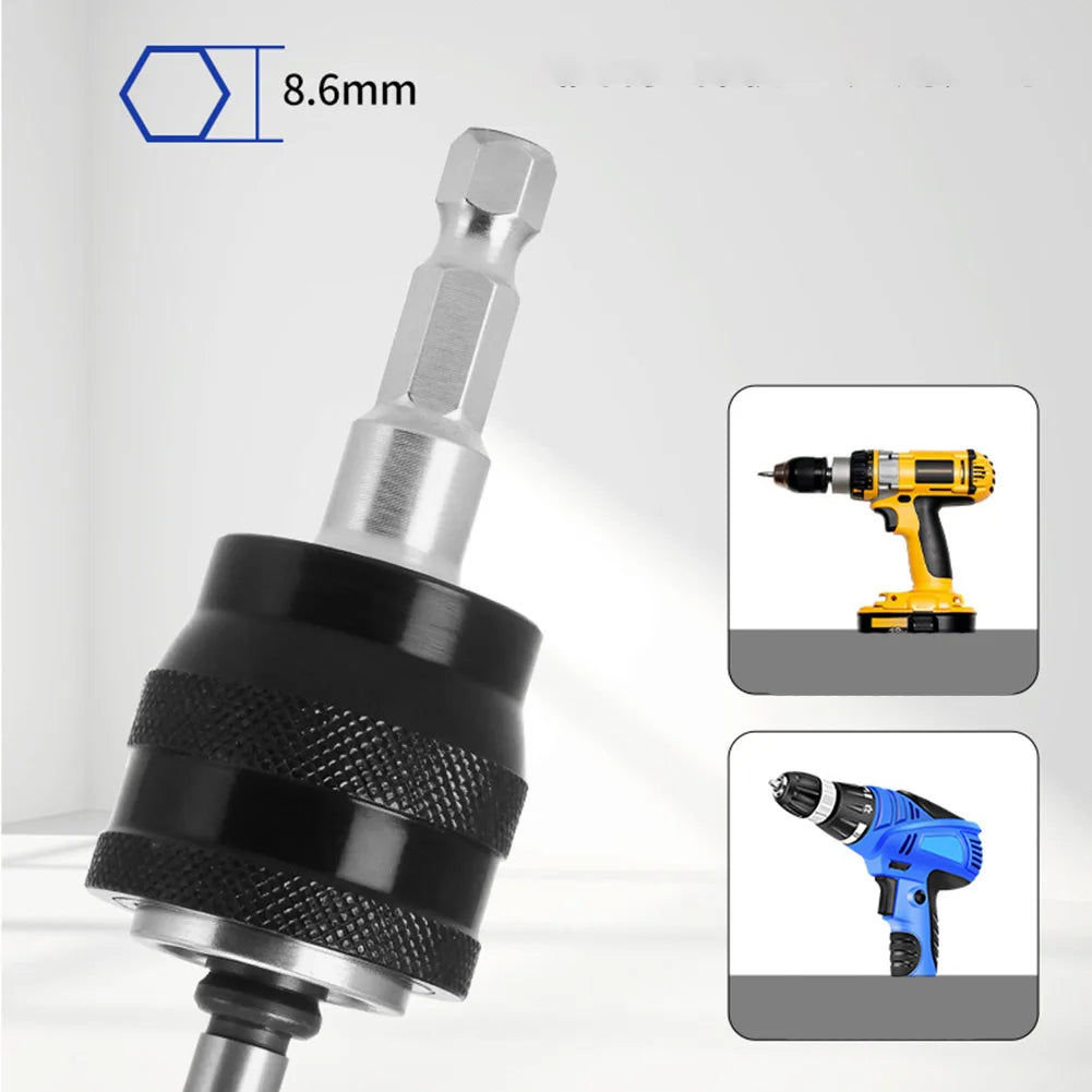 DAZZLEEX Hole Saw Kit – Self-Locking Extension Rod for Wood