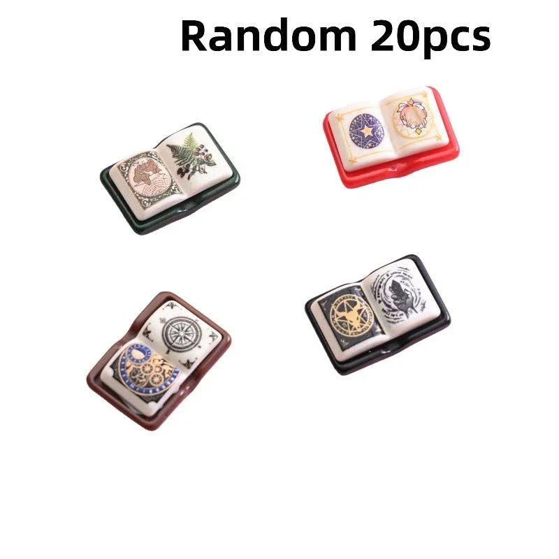 Retro Mini Resin Magic Book Charms 5/10/20PCS – DIY Jewelry