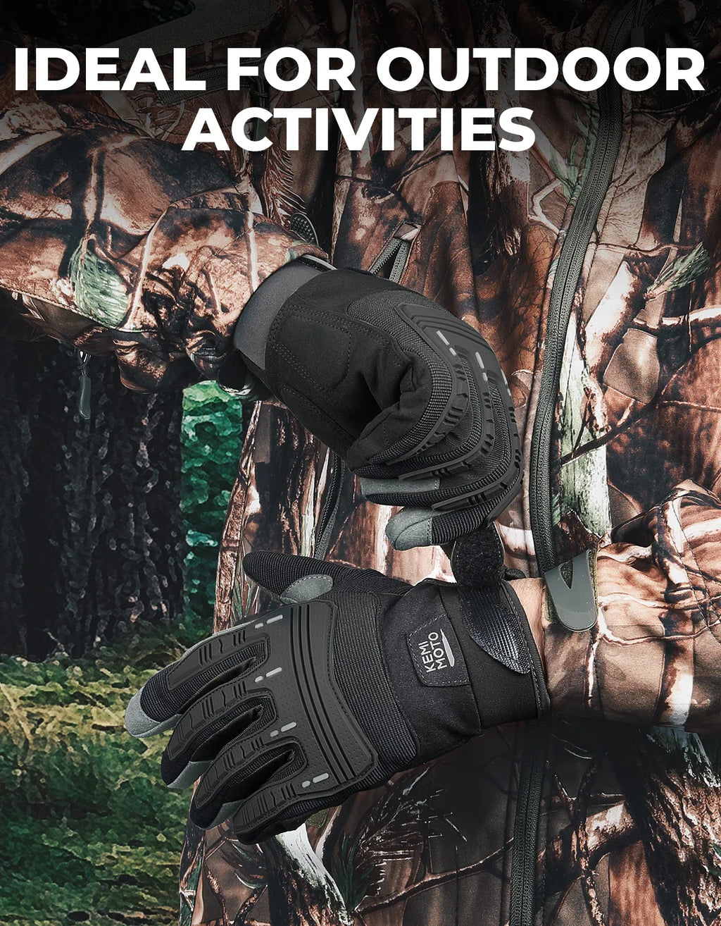 KEMIMOTO Tactical Gloves – Touchscreen Full Finger Outdoor