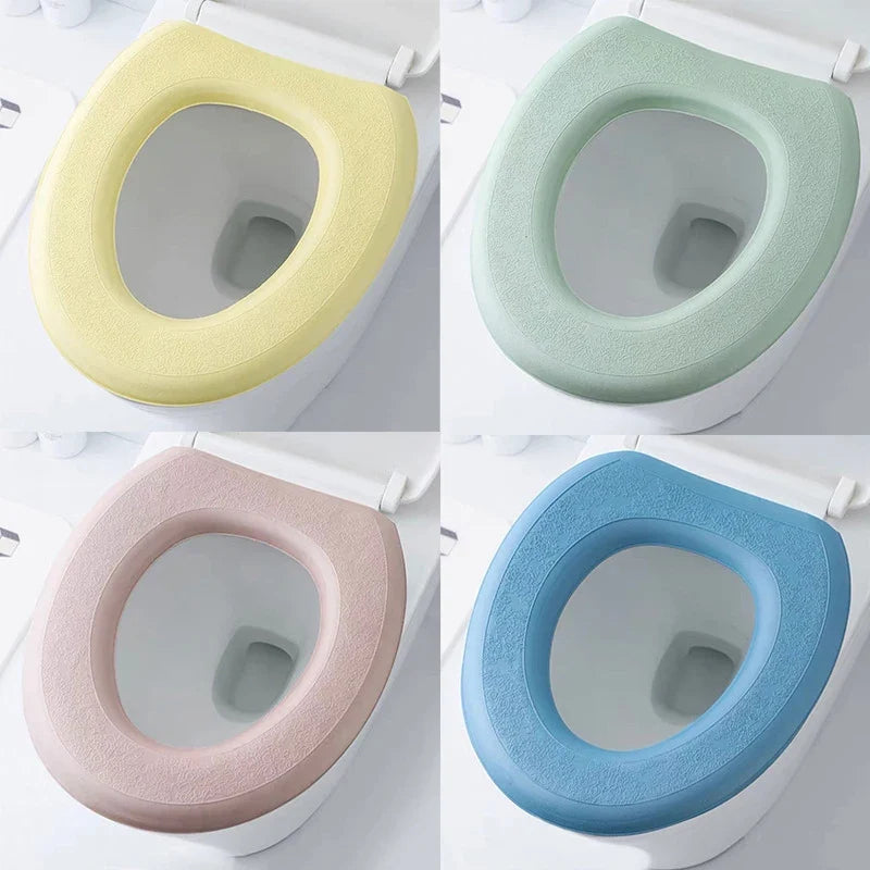 Waterproof Soft Foam Toilet Seat Cover Cushion – Washable O-Shape