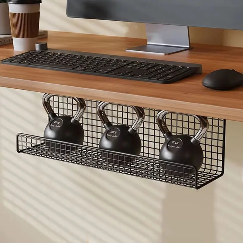 Under-Desk Cable Management Tray | No-Drill Wire Organizer