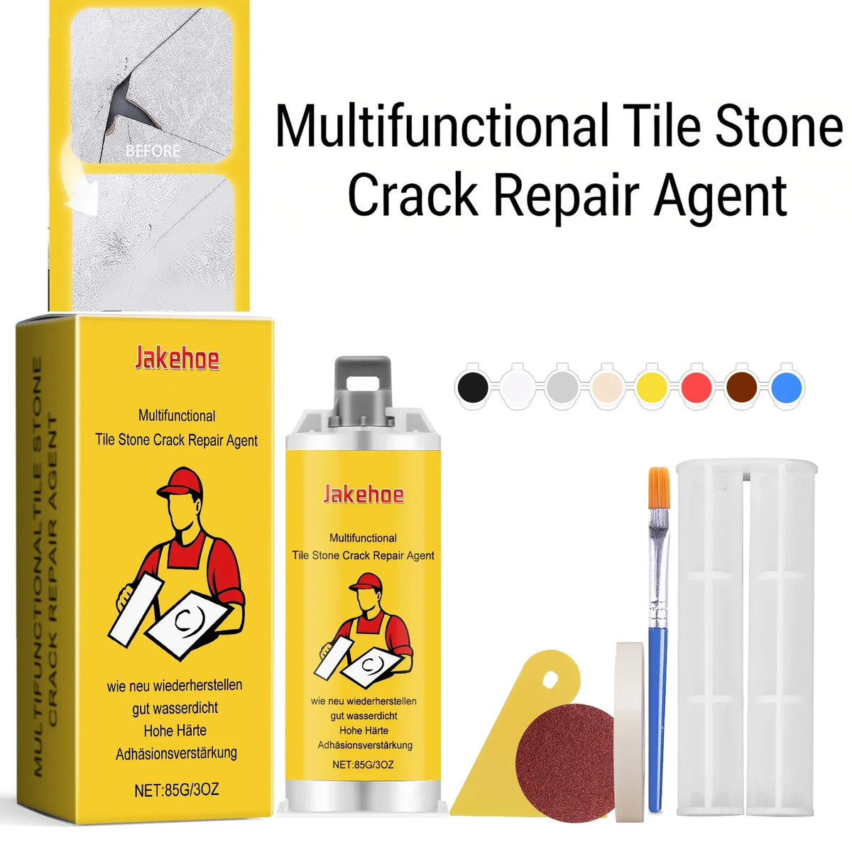 Tile & Stone Crack Repair Kit – Porcelain, Marble, Granite