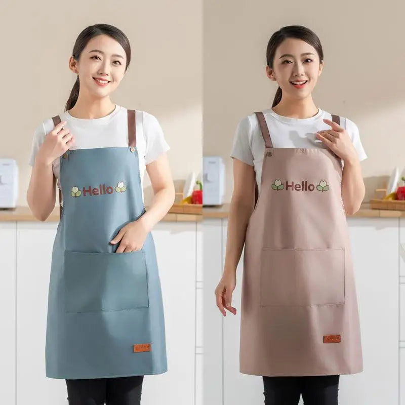 Waterproof Kitchen Apron with Pockets – Men & Women
