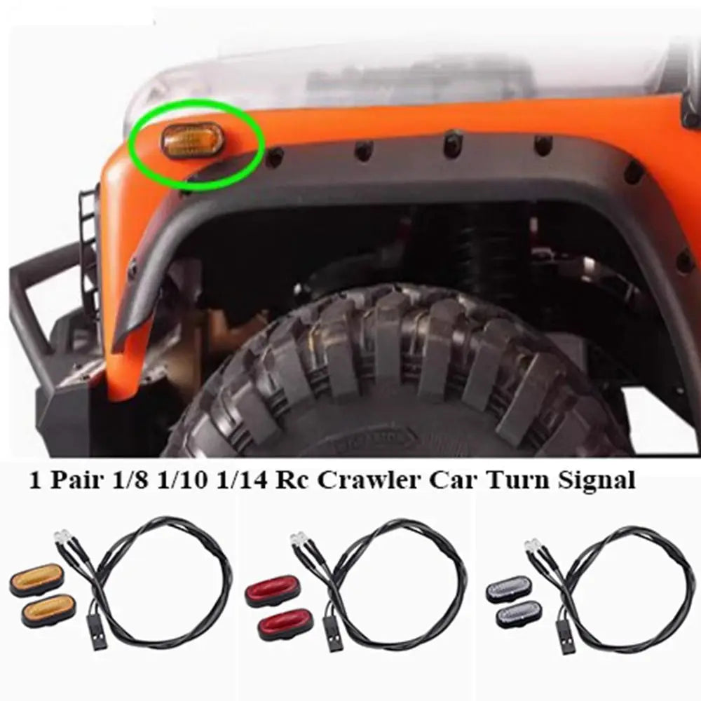 RC Crawler Turn Signal & Brake Lights – 1/8 1/10 1/14 Scale