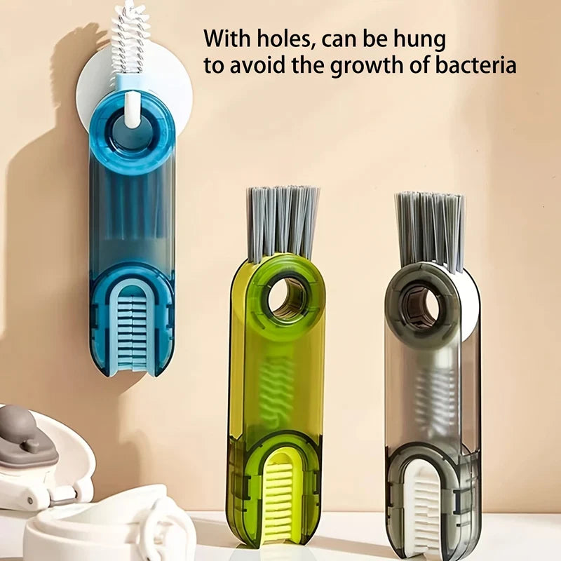 3-in-1 Cup Cleaning Brush – Thermos, Lid & Gap Scrubber