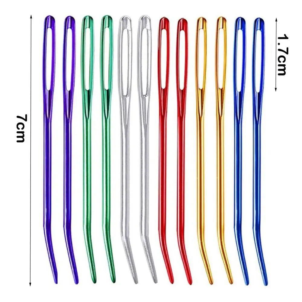 Bent Tip Big Eye Tapestry Needles – Aluminum Knitting Crochet