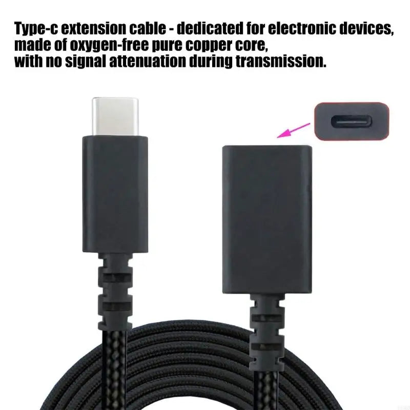 USB-C Headphone Extension Cable 1m & 2m | Reinforced PVC