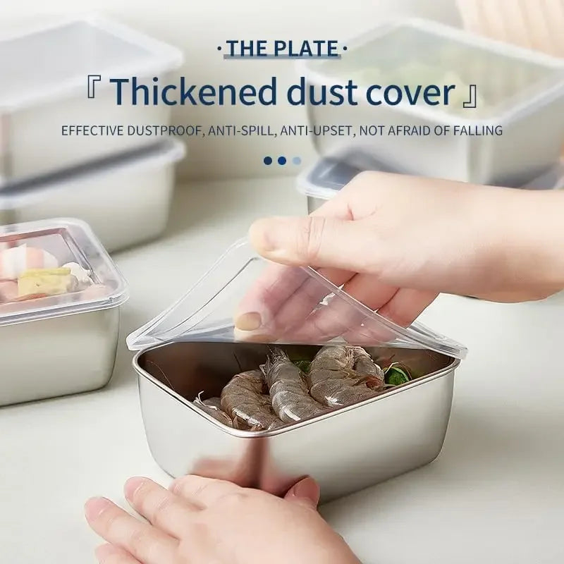 Stainless Steel Airtight Food Storage Container with Lid