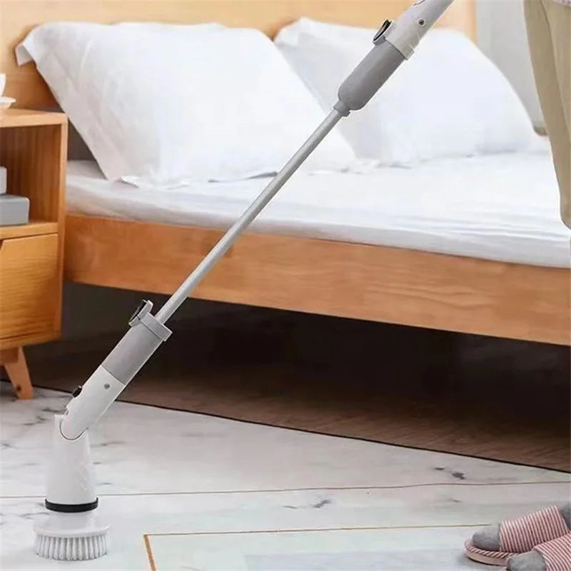 Cordless Electric Spin Scrubber – Retractable Cleaning Brush