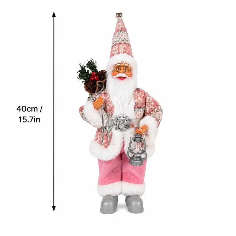 Santa Claus Standing Figurine – Handcrafted Christmas Decor