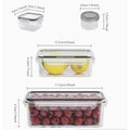 4-Piece Clear Food Storage Containers with Snap Lids