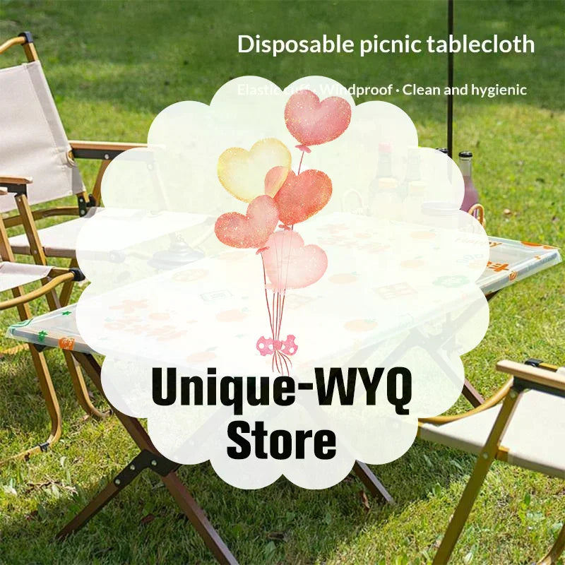 10-Pack Disposable Plastic Tablecloths – Waterproof & Oil-Proof