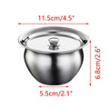 Stainless Steel Steaming Bowl with Lid | Multi-Use Kitchen Bowl
