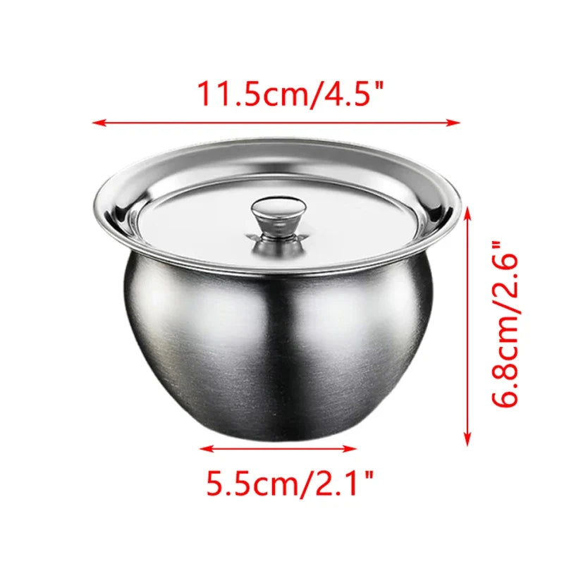 Stainless Steel Steaming Bowl with Lid | Multi-Use Kitchen Bowl