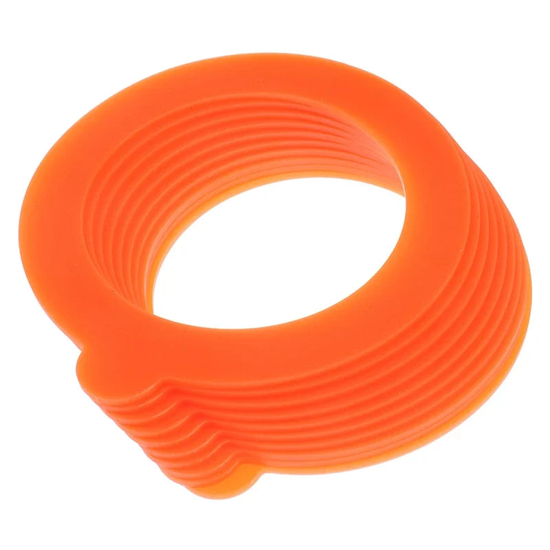 10-Pack Silicone Jar Gaskets – Airtight Leak-Proof Sealing Rings