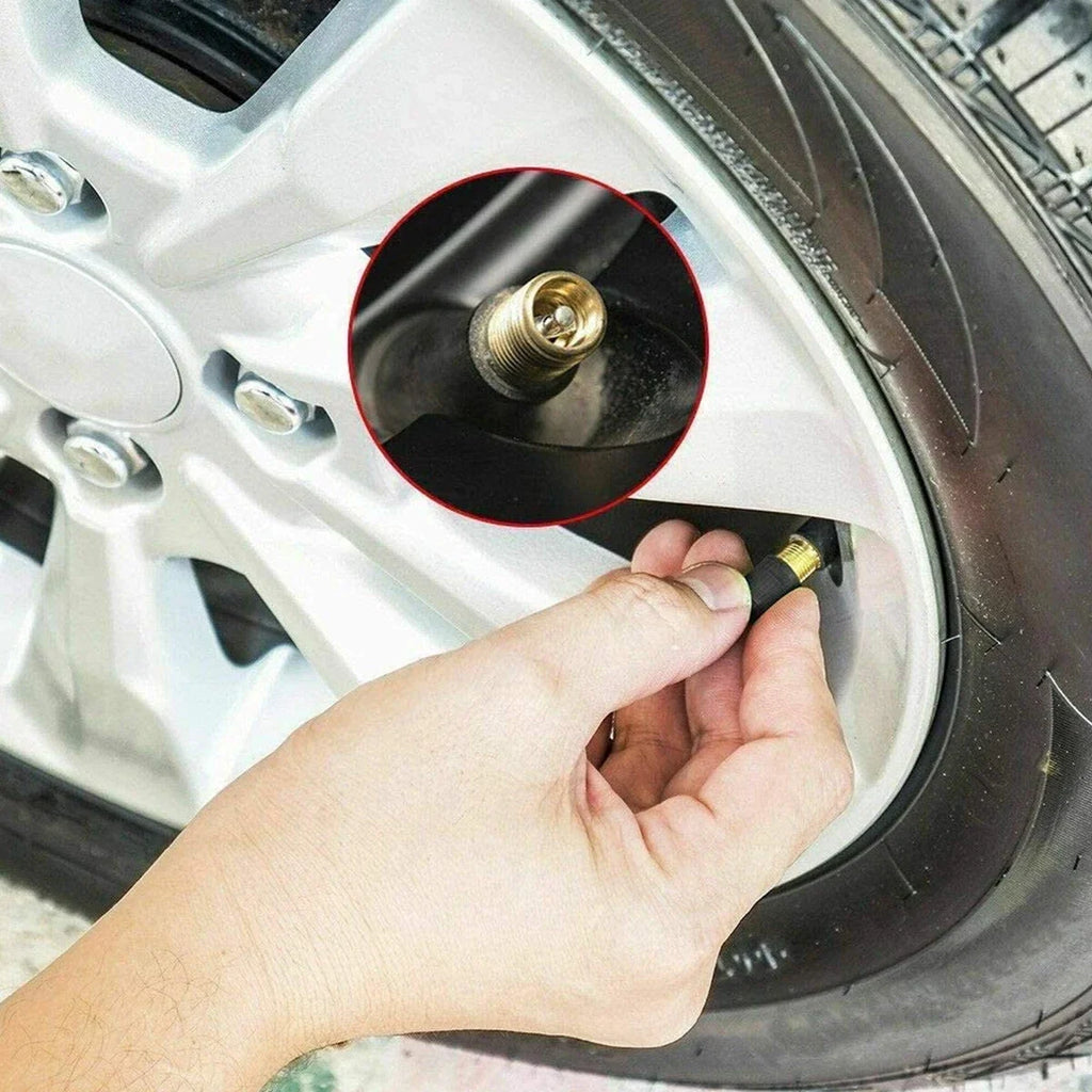 100Pcs TR414 Snap-In Tubeless Tire Valve Stems – Universal Fit