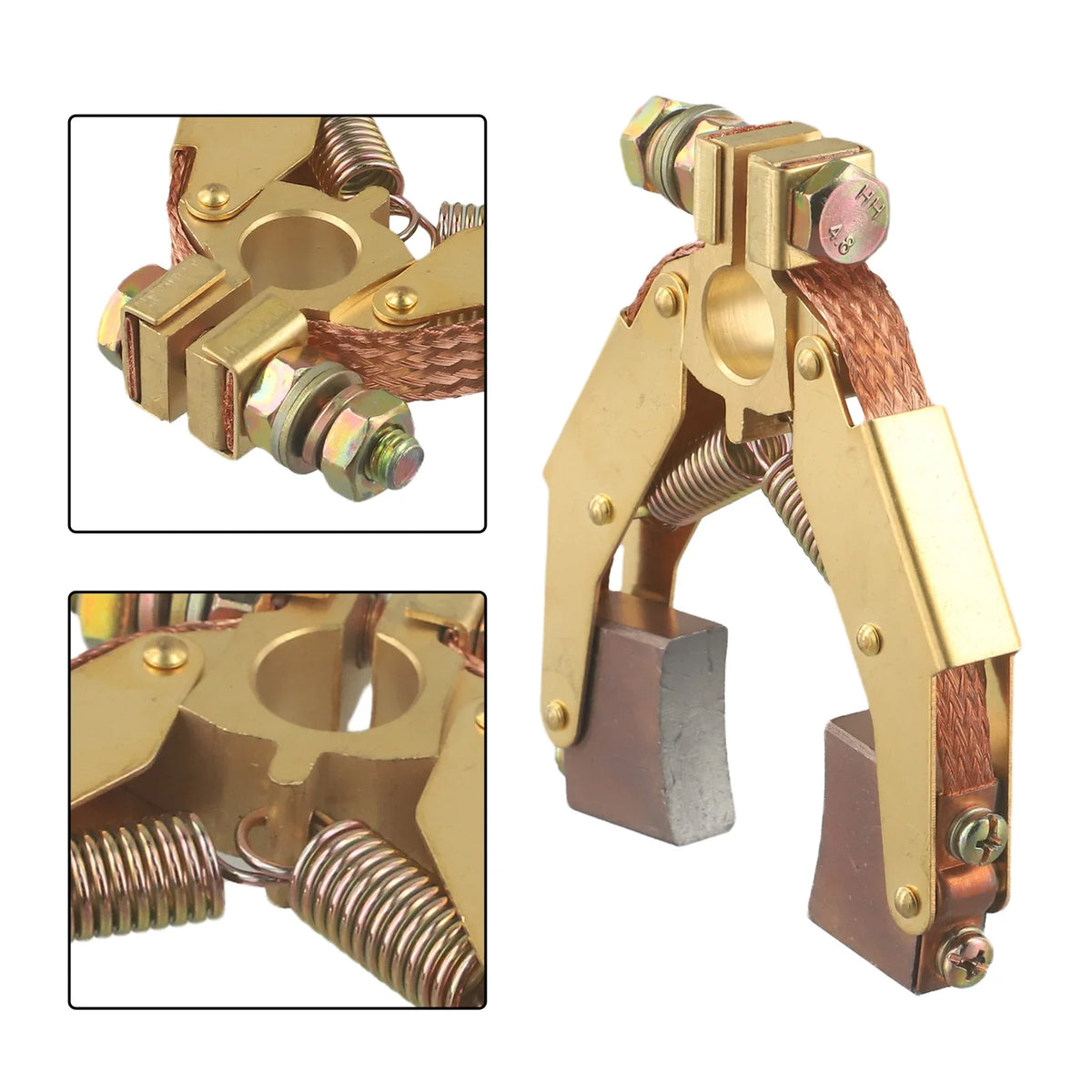 Copper V-Shape Carbon Brush Holder for DC Motors & Stranders