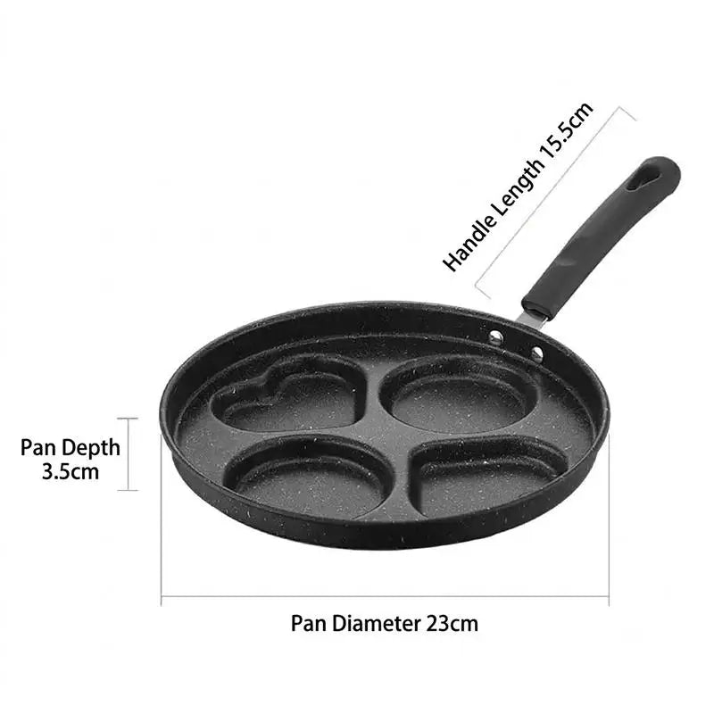Nonstick Multi-Cavity Frying Pan 1/3/4/7 Hole Breakfast Pan