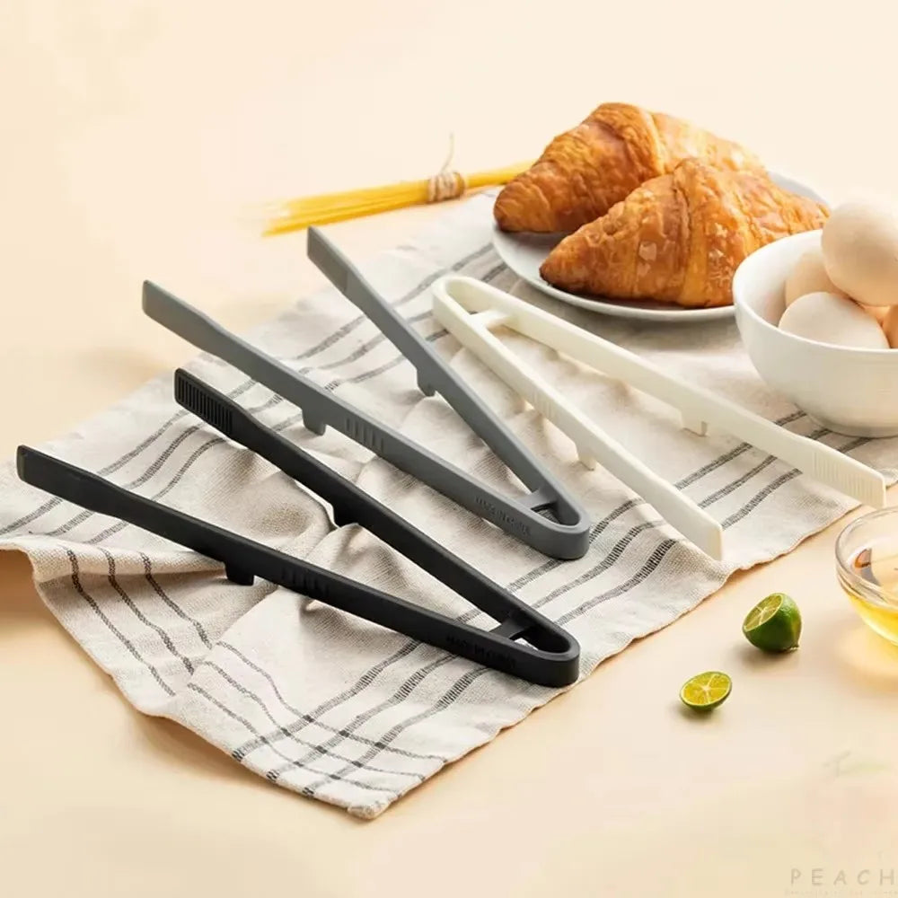 Silicone Grill Tongs – Heat-Resistant BBQ Kitchen Serving Clamp