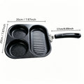 3-in-1 Non-Stick Divided Breakfast Skillet – Egg & Bacon Pan