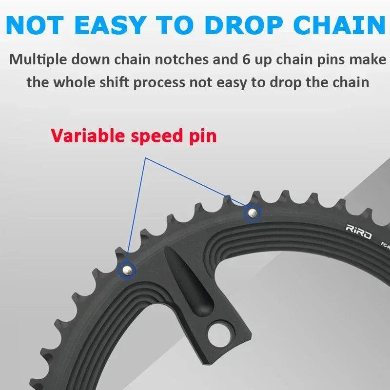 RIRO 110BCD Road Bike Chainring 50/34T 52/36T 53/39T Shimano