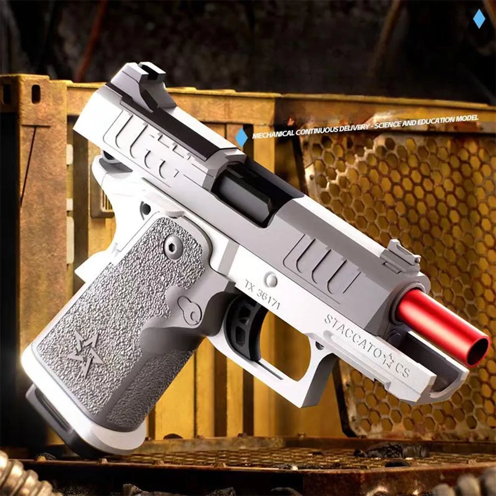 NOCCLILI 2011 Manual Soft Bullet Toy Pistol – Shell Ejecting