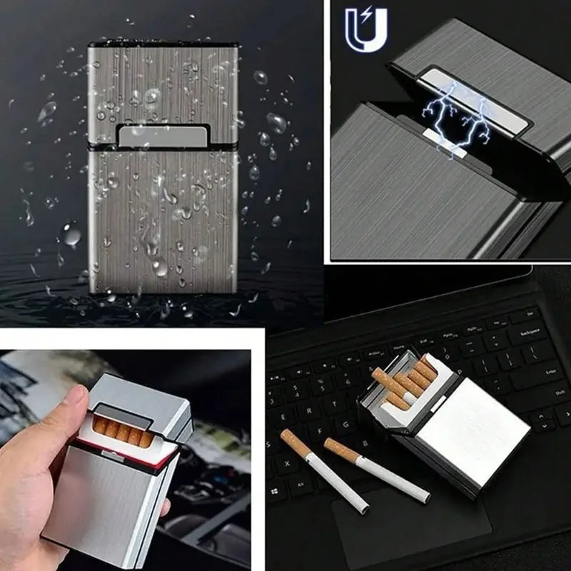 Aluminum Cigarette Case – Holds 20 Regular & King Size