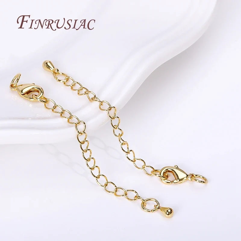 Gold Plated 66mm Extension Chain & Lobster Clasps – DIY Jewelry