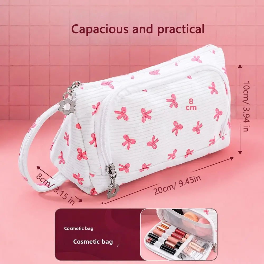 Large Canvas Pencil Case – Big Capacity Stationery Pouch