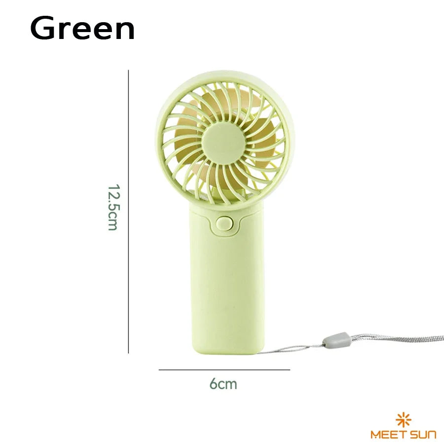 Handheld Mini Fan with Wristband – Portable Desktop Fan
