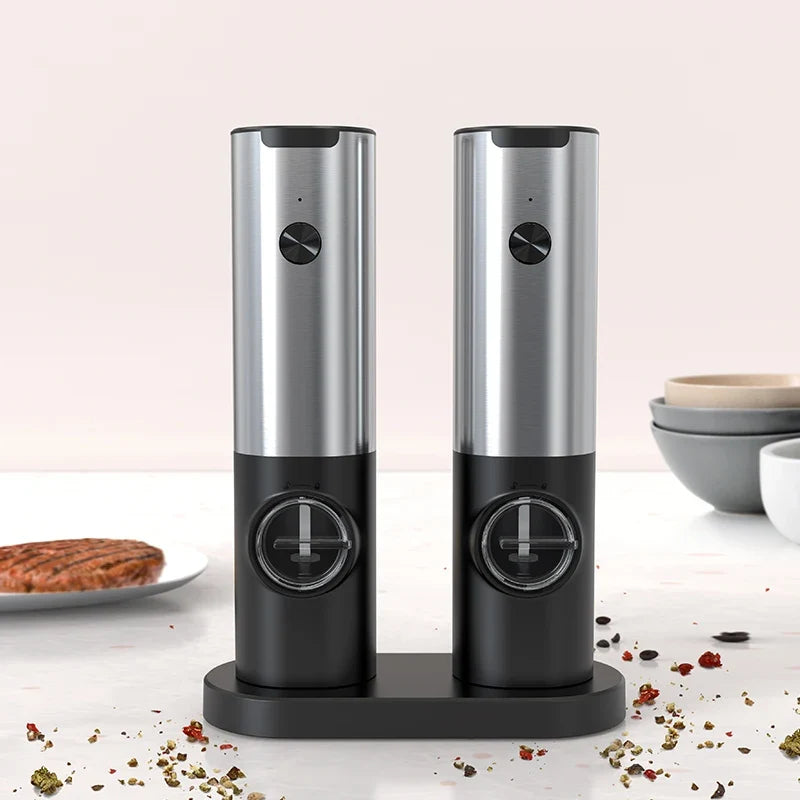CLITON Electric Salt & Pepper Grinder Set | USB Rechargeable