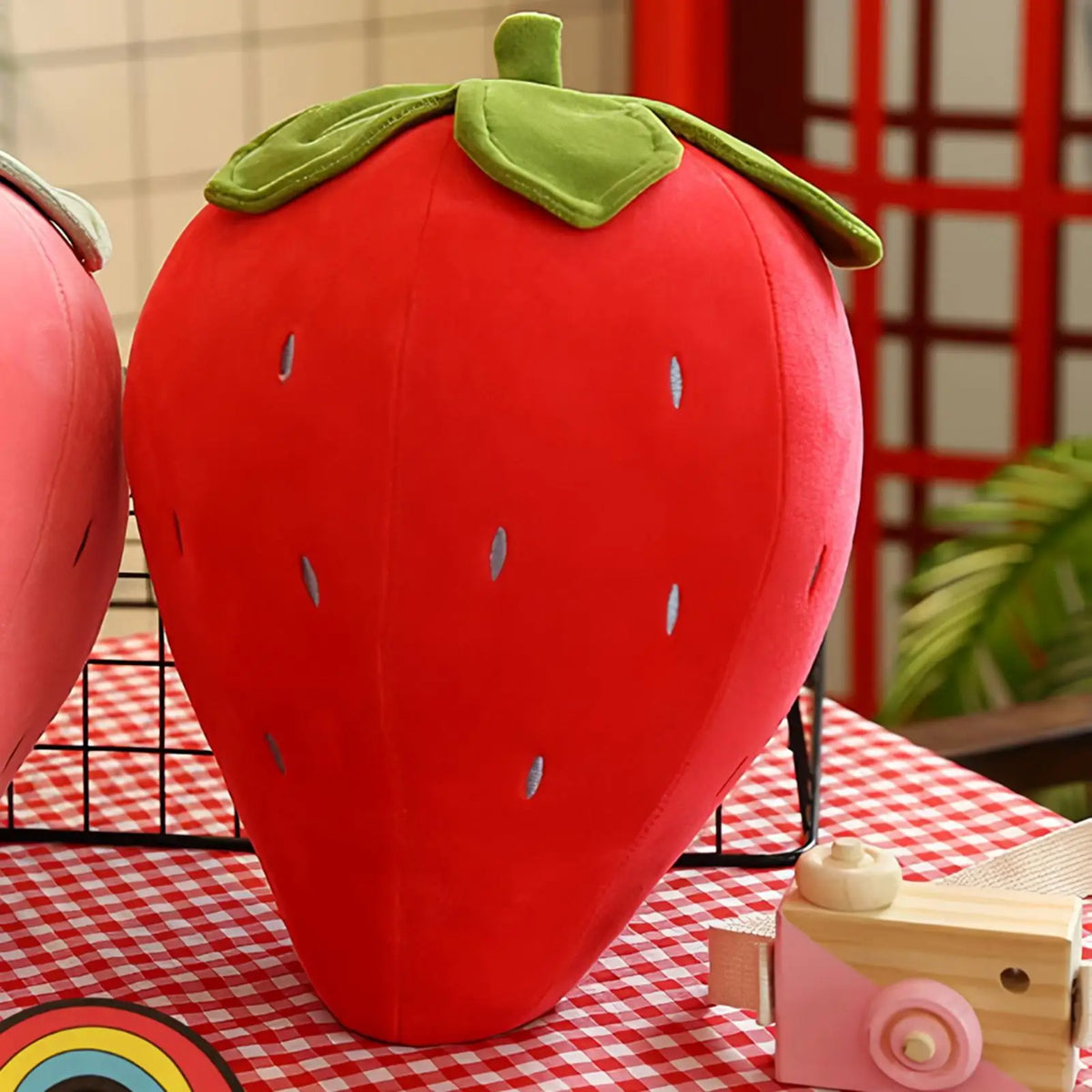 Strawberry Plush Stuffed Pillow Toy for Kids & Toddlers
