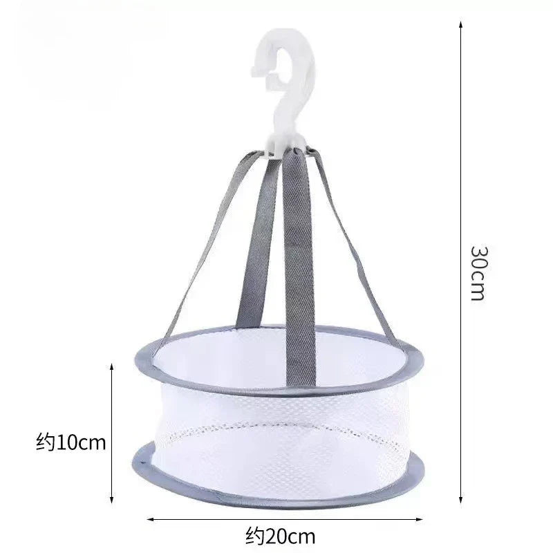 Windproof No-Mark Hanging Clips with Storage Basket | Colorful