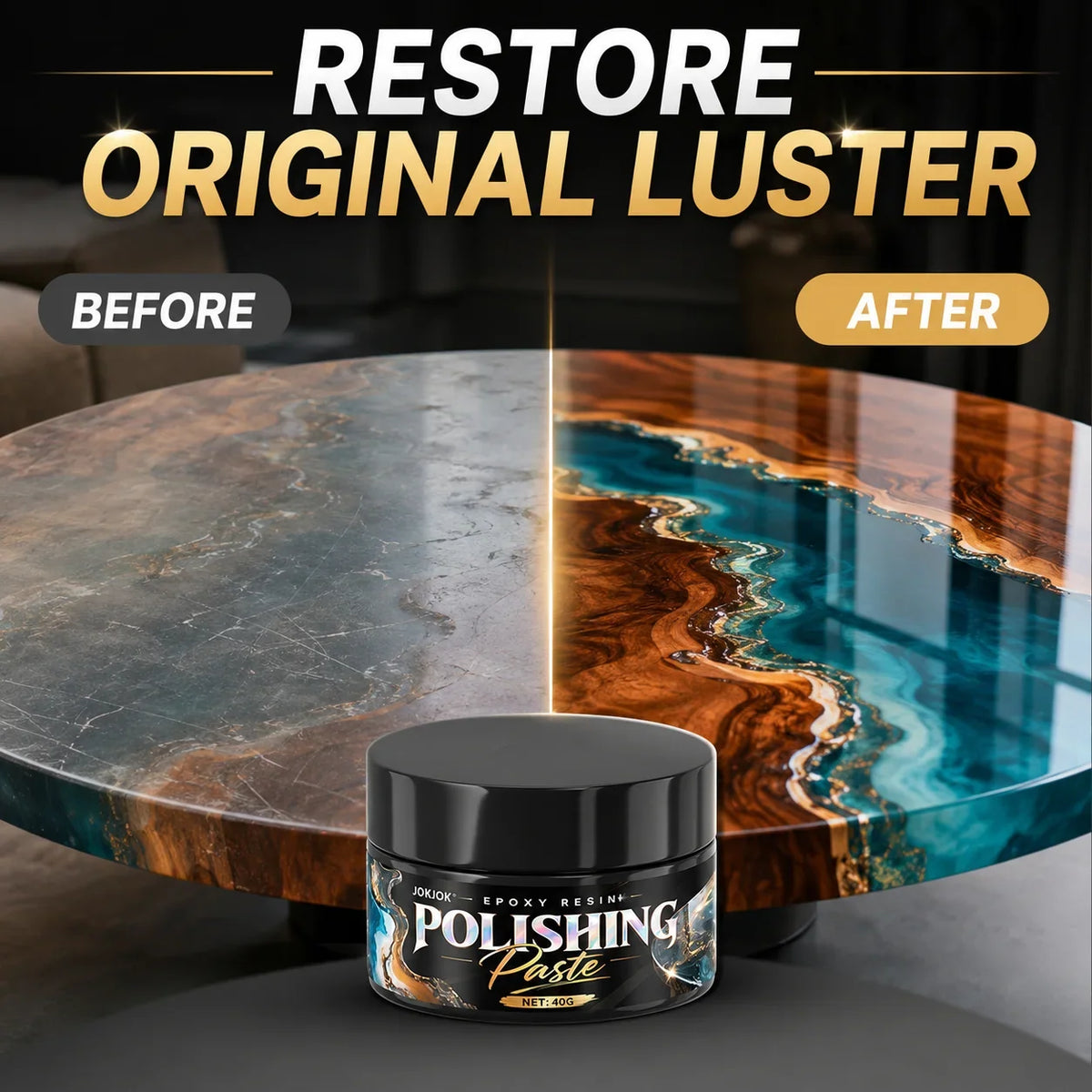 Epoxy Resin Polishing Kit – Scratch Compound & Luster Cream