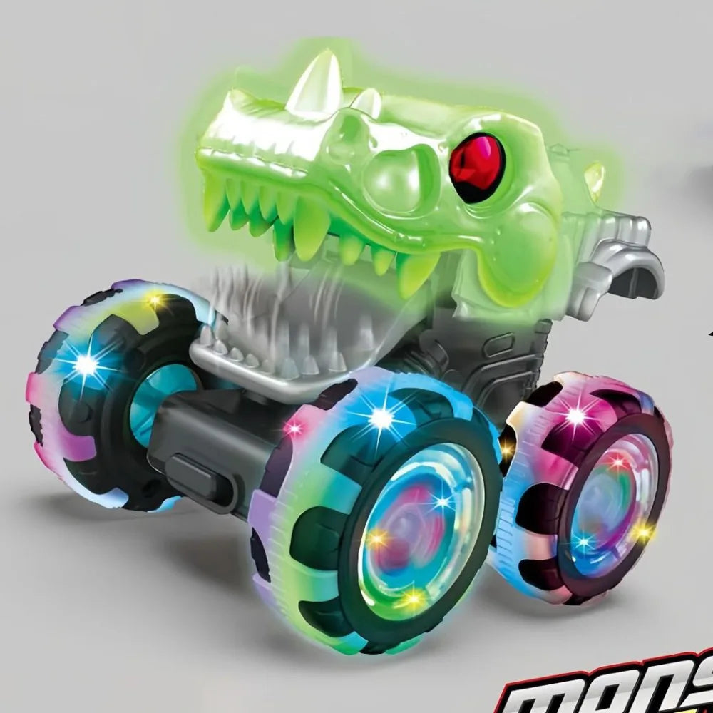 Monster Truck Pull Back Toy with Lights – Kids Gift Ages 4–12