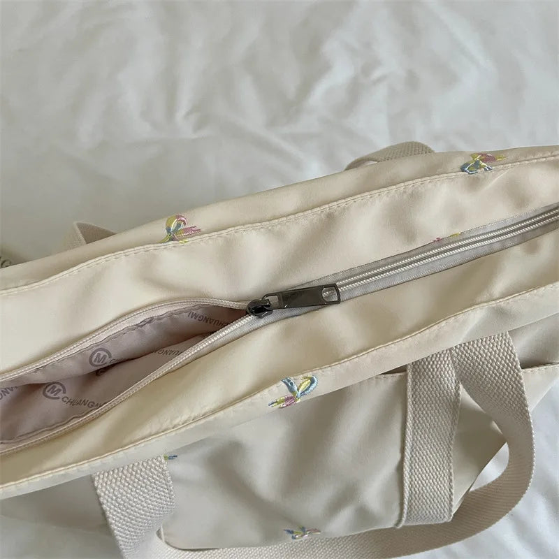 Minimalist Large Canvas Tote Bag – Women's Shoulder & Travel Bag