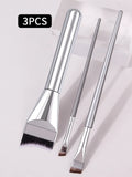 3-Piece Makeup Brush Set – Foundation, Mask & Eyeliner Brushes