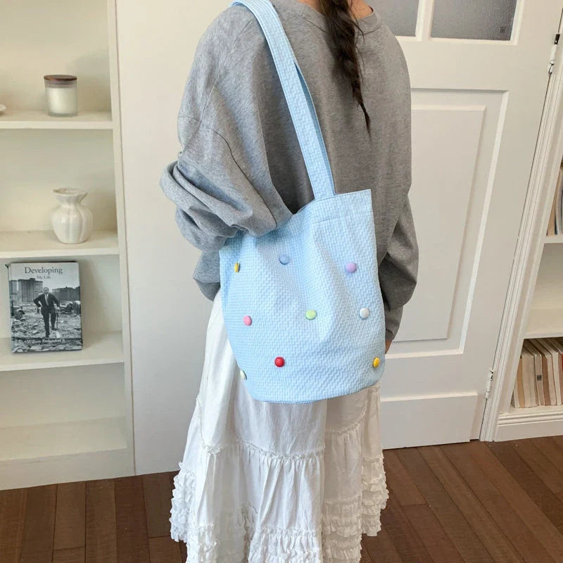 Women's Large Capacity Korean Nylon Tote Shoulder Bag