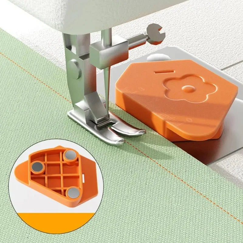 Magnetic Sewing Machine Gauge – Anti-Curl Edge Guide Tool