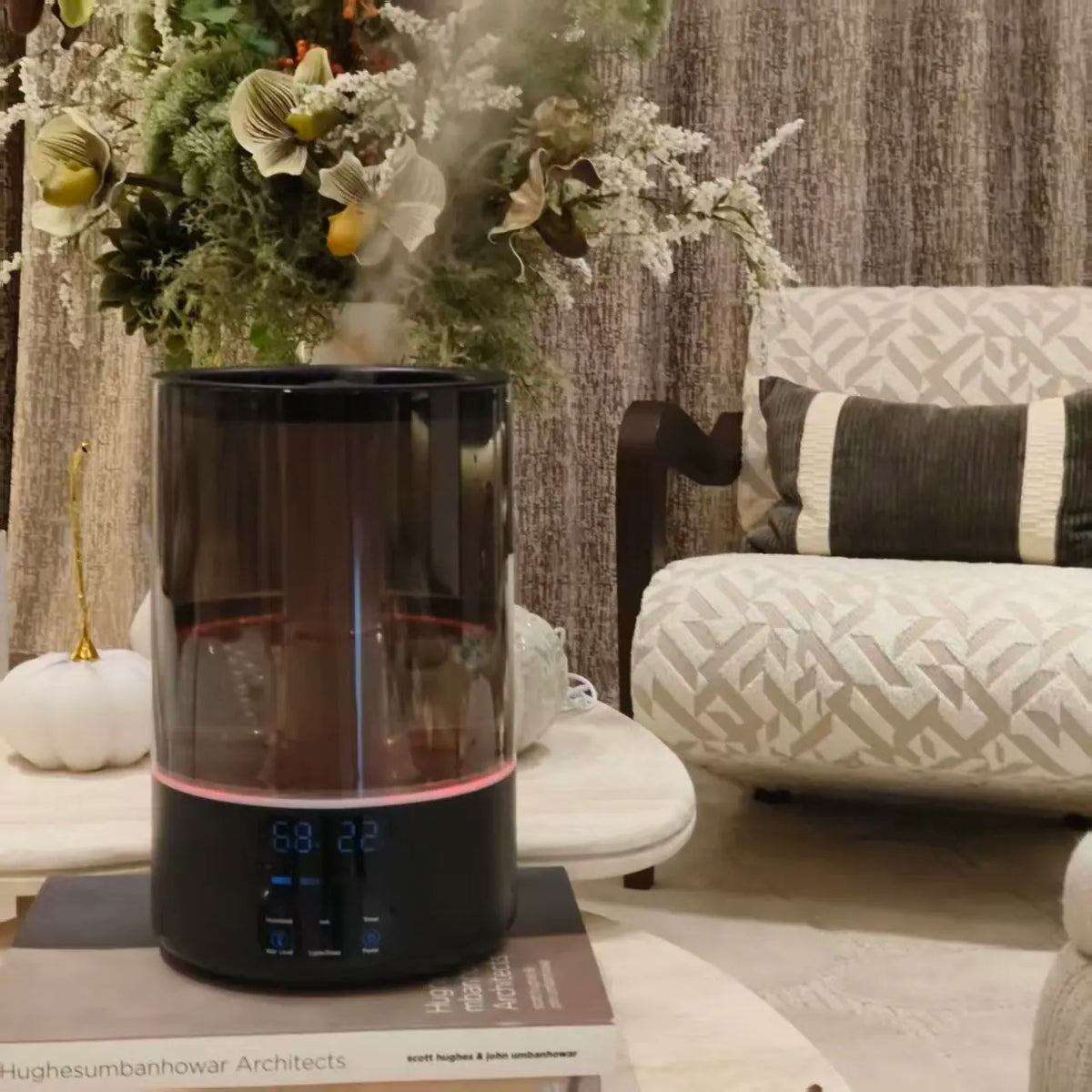Ultrasonic Cool Mist Humidifier & Aromatherapy Diffuser LED