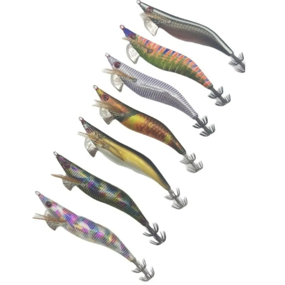 Squid Jig Egi UV Glow Lure 3.5# – Japan-Style Octopus Bait