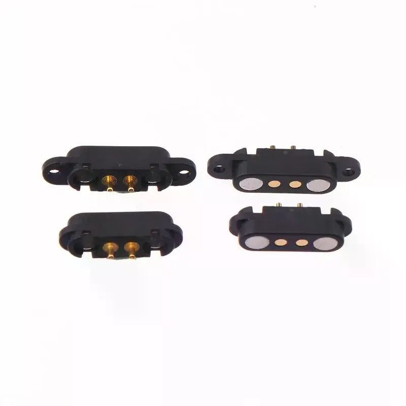 Waterproof 2-Pin Pogo Pin Connector 2.54mm 2A DC Power Pair