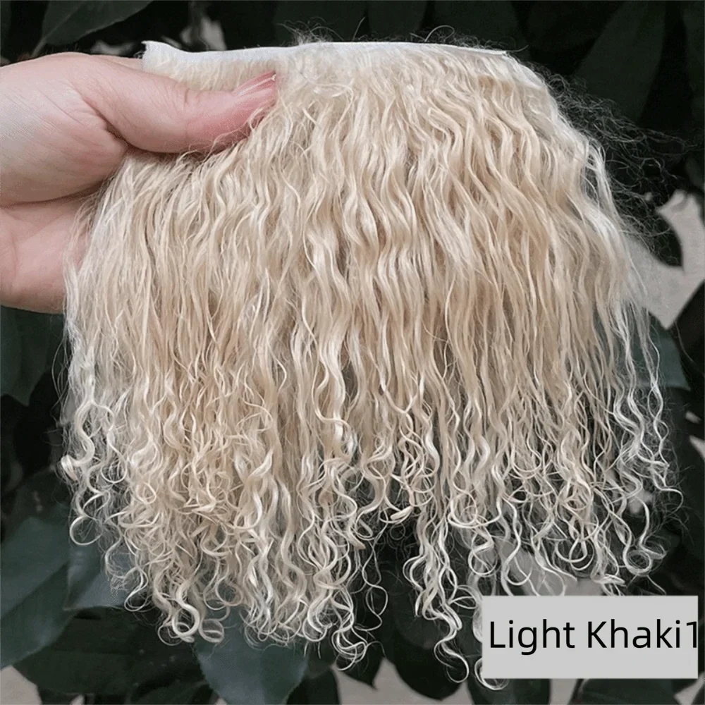 Mohair Lamb Wool Curly Hair Weft – DIY Doll Wig Extensions